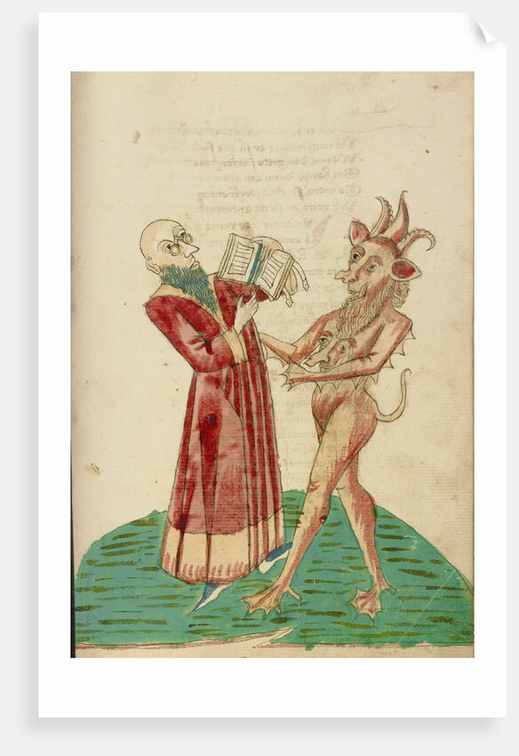 Theodas with the Book of Magic and the Devil by Follower of Hans Schilling