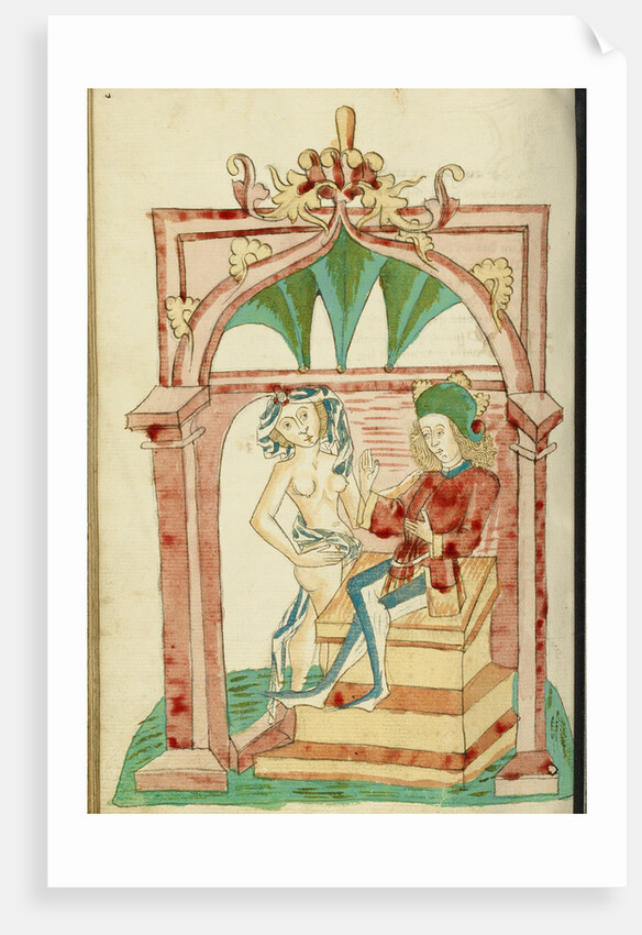 Josaphat Enthroned Tempted by a Naked Woman by Follower of Hans Schilling