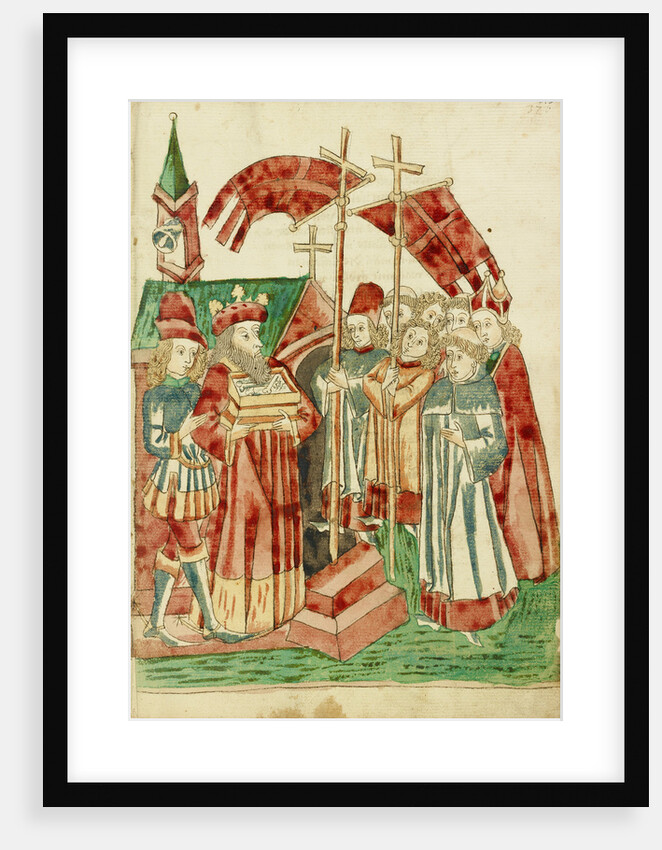 The Translation of Josaphat's Relics to a Church By a King and Procession by Follower of Hans Schilling