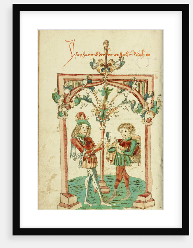 Josaphat Speaking to the Merchant Barlaam about the Precious Gem by Follower of Hans Schilling