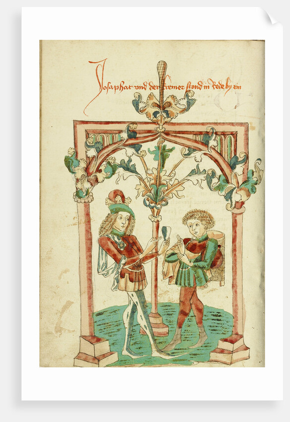 Josaphat Speaking to the Merchant Barlaam about the Precious Gem by Follower of Hans Schilling