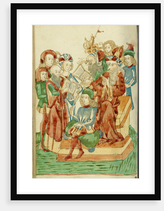 Pagan and Christian Scholars Debating before King Avenir and Josaphat by Follower of Hans Schilling