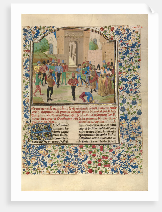 The Competition in Sittacene and the Placating of Sisigambis by Master of the Jardin de vertueuse consolation and assistant