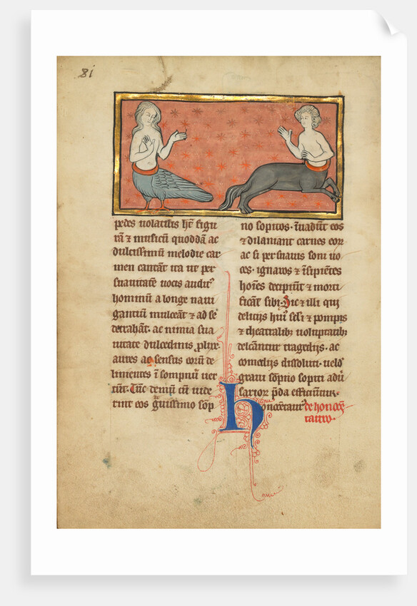 A Siren and a Centaur by Anonymous