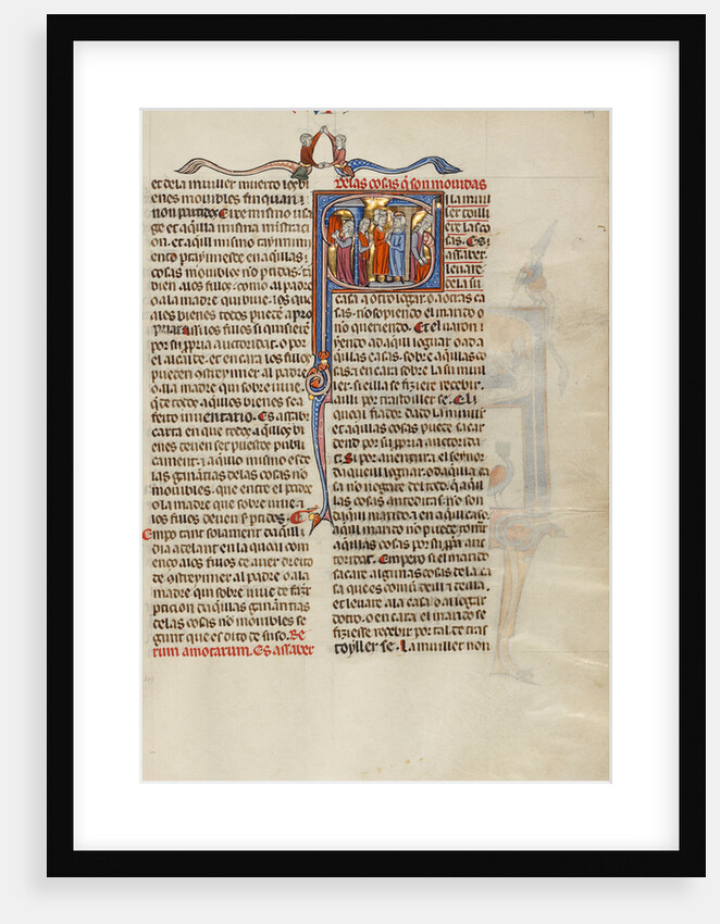 Initial S: A Woman Leaving Her Husband's House by Anonymous
