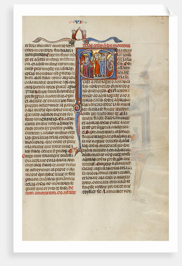 Initial S: A Woman Leaving Her Husband's House by Anonymous