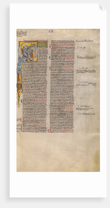 Initial Q: An Abbot Receiving a Child by Anonymous