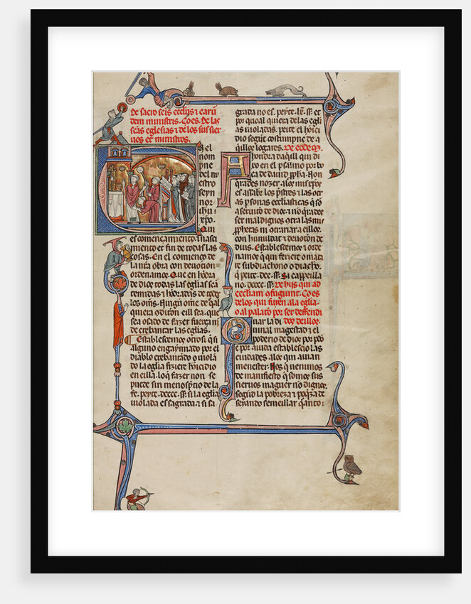 Initial E: A Priest Celebrating Mass by Anonymous