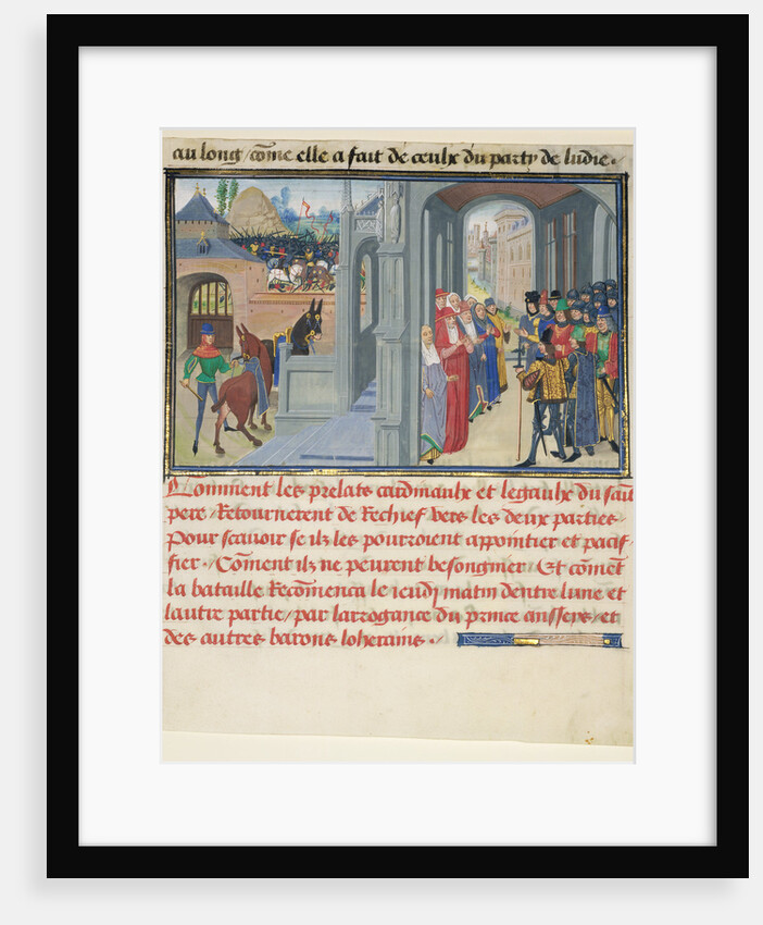The Representatives of the Pope Attempting to Reconcile the Fighting Parties by Loyset Liédet