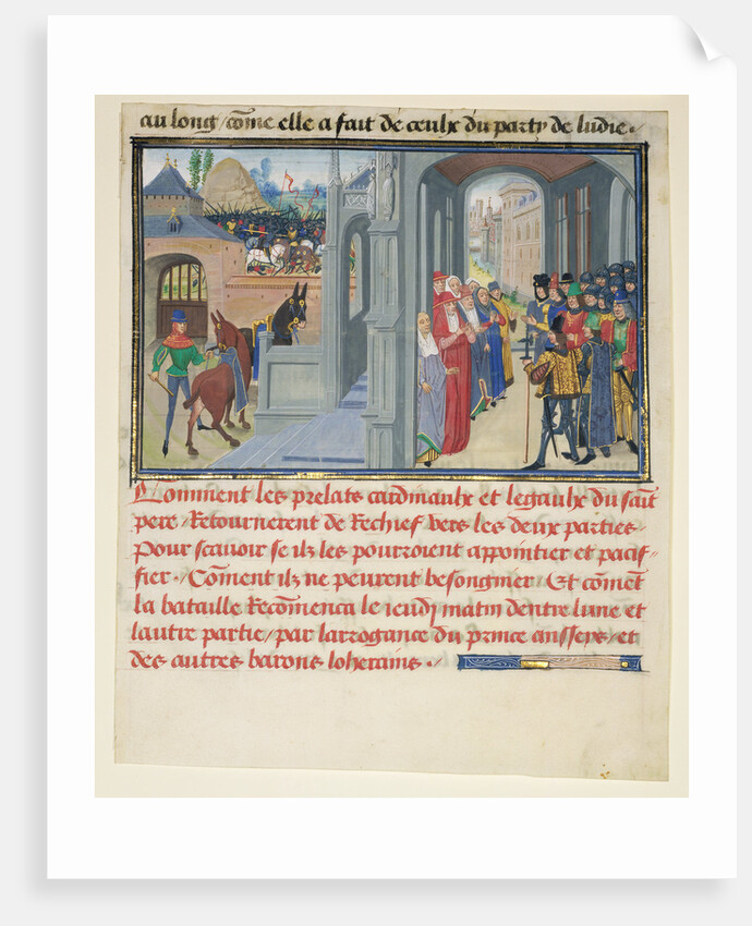 The Representatives of the Pope Attempting to Reconcile the Fighting Parties by Loyset Liédet