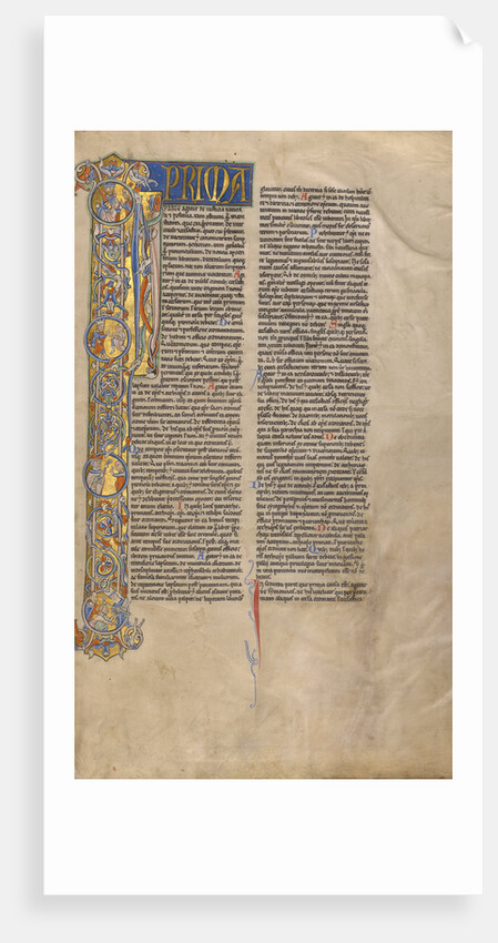 Initial I: Scenes of Secular and Ecclesiastical Justice by Anonymous
