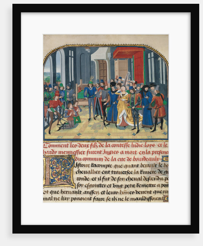 Lydia Ordering the Death of Her Sons by Loyset Liédet