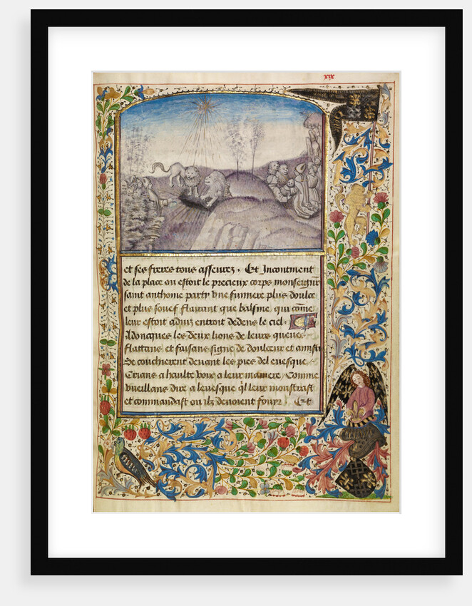 Bishop Theophilus Finding the Grave of Saint Anthony by Master of the Brussels Romuléon