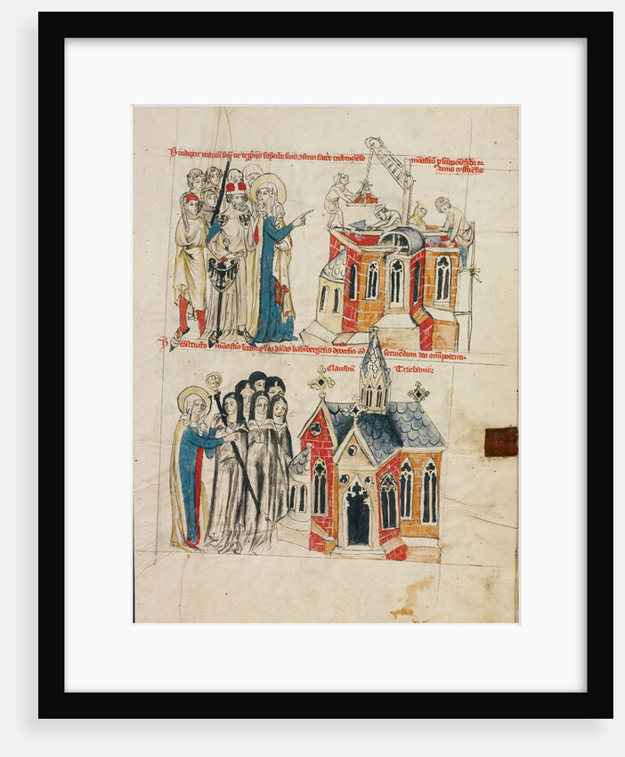 Saint Hedwig and the New Convent, Nuns from Bamberg Settling at the New Convent by Court workshop of Duke Ludwig I of Liegnitz and Brieg