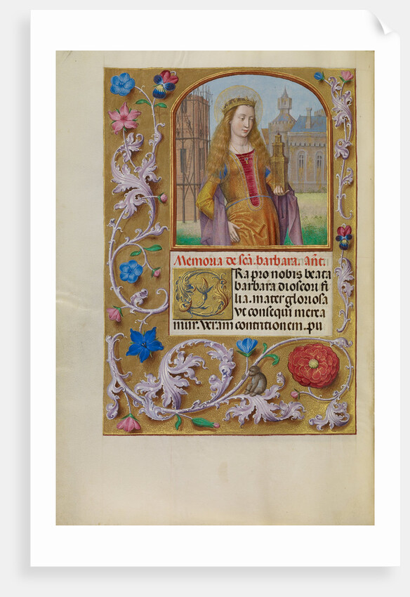 Saint Barbara with a Tower by Workshop of Master of the First Prayer Book of Maximilian