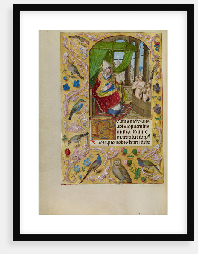 Saint Nicholas Rescuing Three Youths from a Tub by Master of the Lübeck Bible