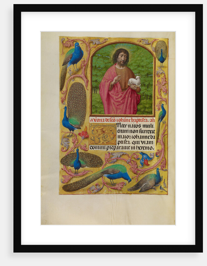 Saint John the Baptist with the Lamb of God on a Book by Workshop of Master of the First Prayer Book of Maximilian