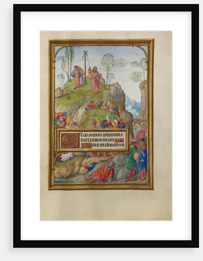 Moses and the Brazen Serpent by Master of James IV of Scotland