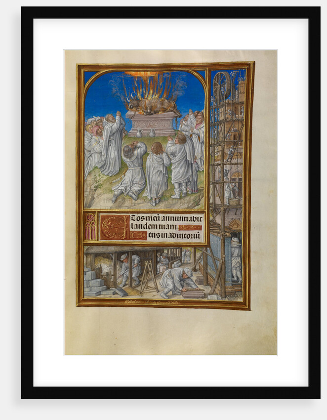 Elijah Begging for Fire from Heaven by Master of James IV of Scotland
