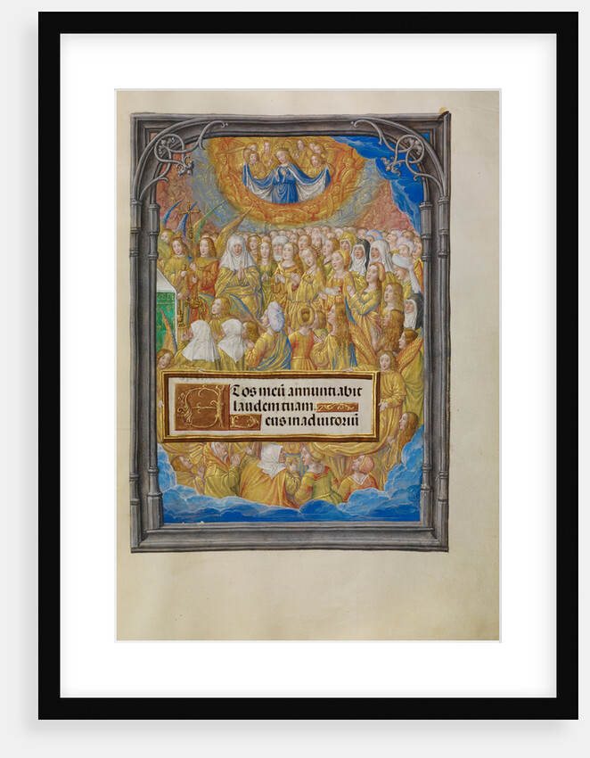 Female Martyrs and Saints Worshipping the Lamb of God by Master of James IV of Scotland