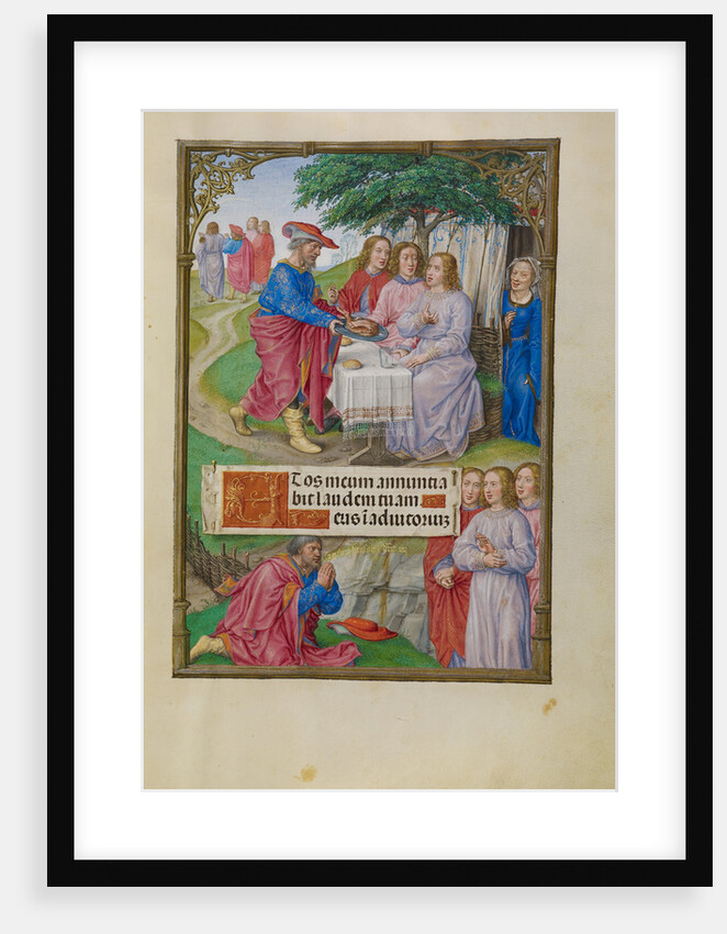 Abraham and the Three Angels by Master of James IV of Scotland