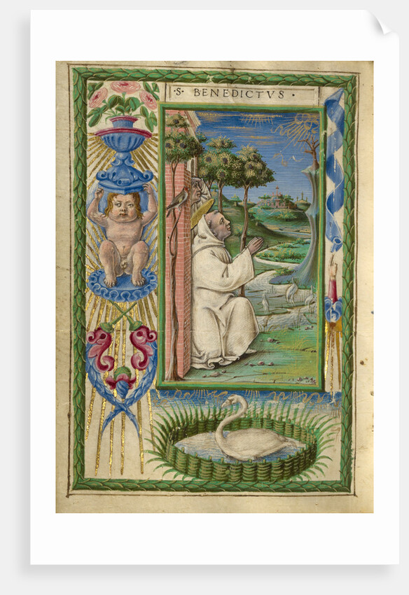 Saint Benedict in Prayer by Taddeo Crivelli