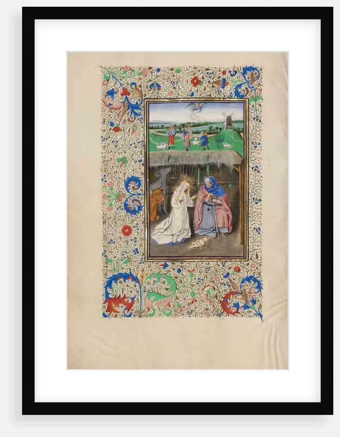 The Nativity and The Annunciation to the Shepherds by Master of the Llangattock Hours