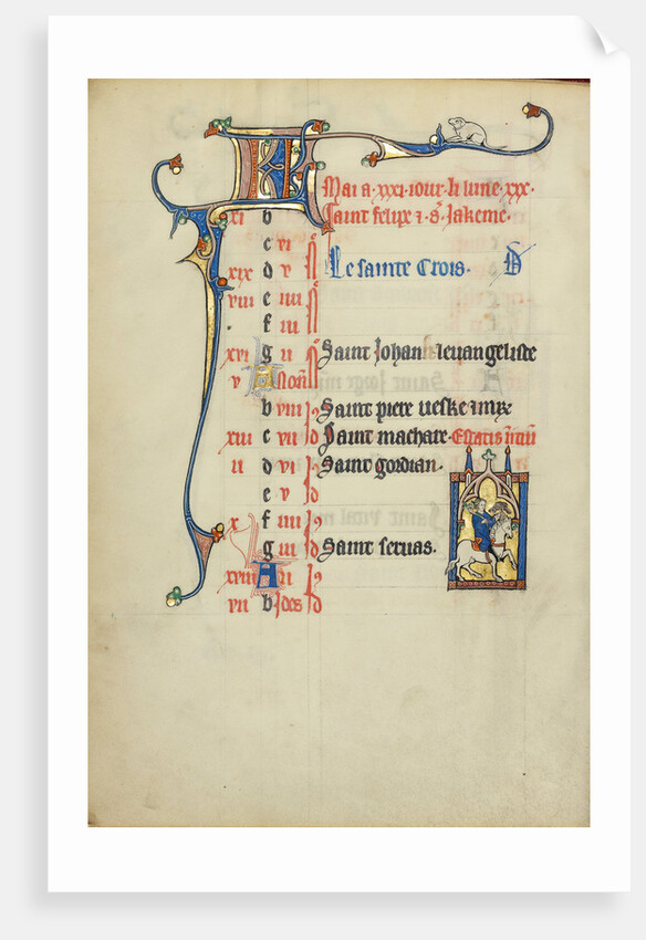 A Man Hawking by Anonymous