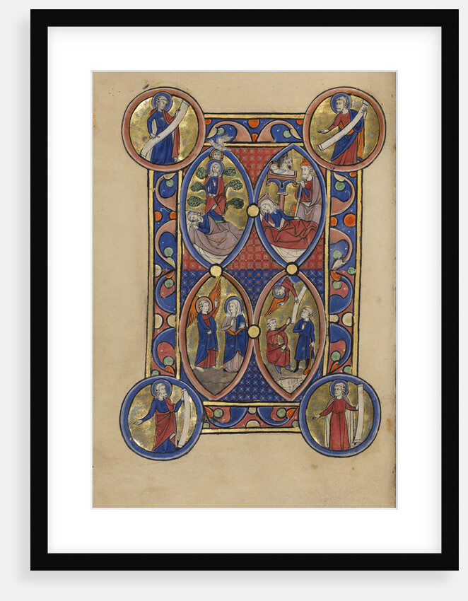 The Tree of Jesse, The Annunciation, The Nativity, The Annunciation to the Shepherds by Anonymous