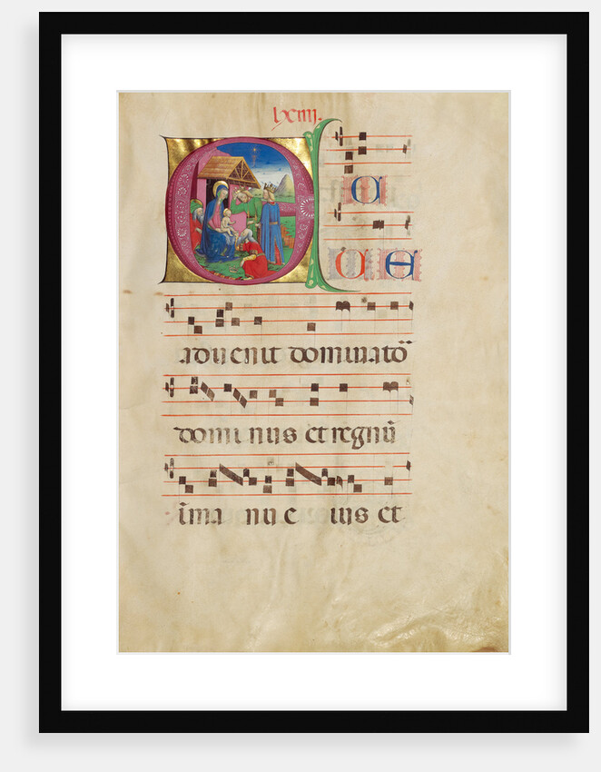 Initial E: The Adoration of the Magi by Anonymous