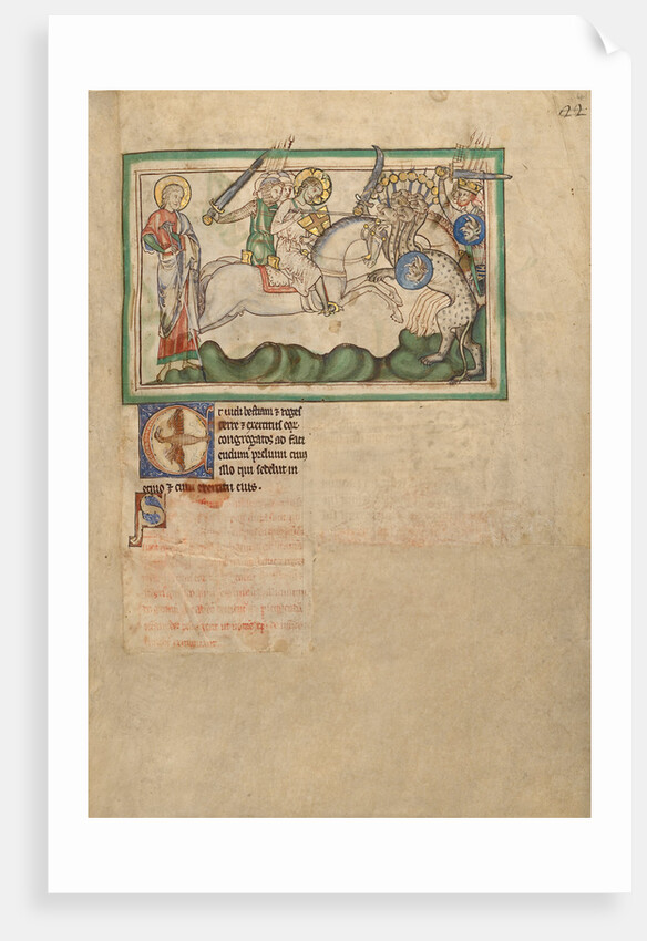 The Battle between the Horsemen and the Beast by Anonymous