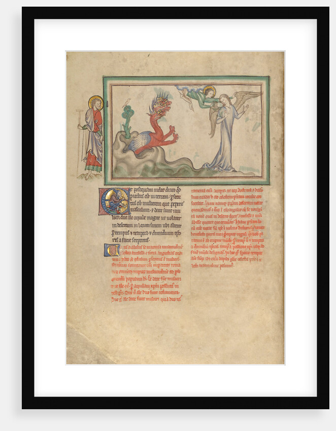 The Dragon Pursues the Woman Clothed in the Sun Who Receives the Wings of an Eagle by Anonymous