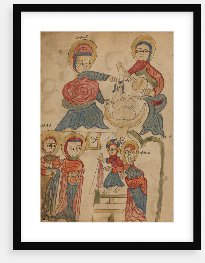 Bathing the Christ Child and The Presentation in the Temple by Anonymous
