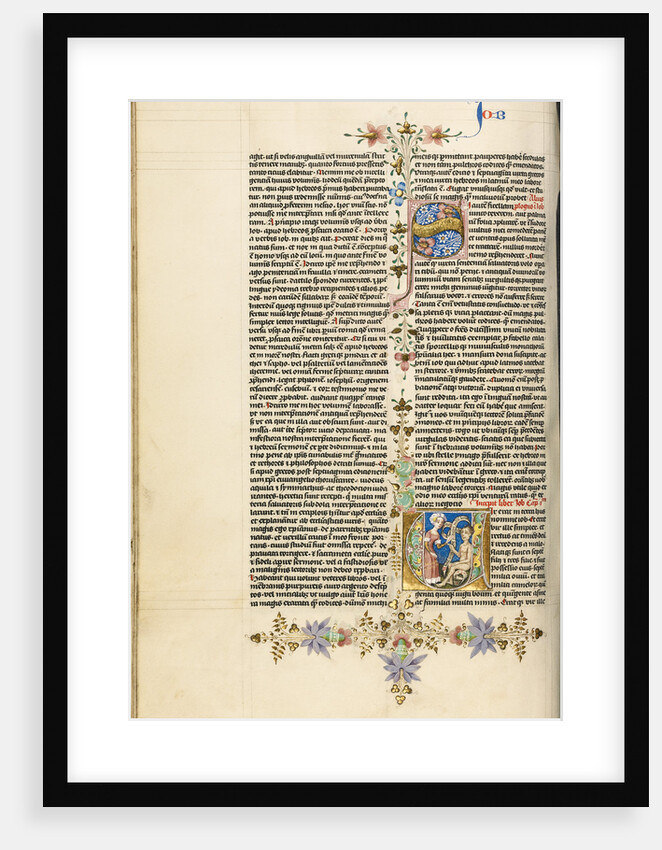 Initial V: Job Derided by His Wife by Circle of Stefan Lochner