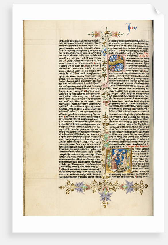 Initial V: Job Derided by His Wife by Circle of Stefan Lochner