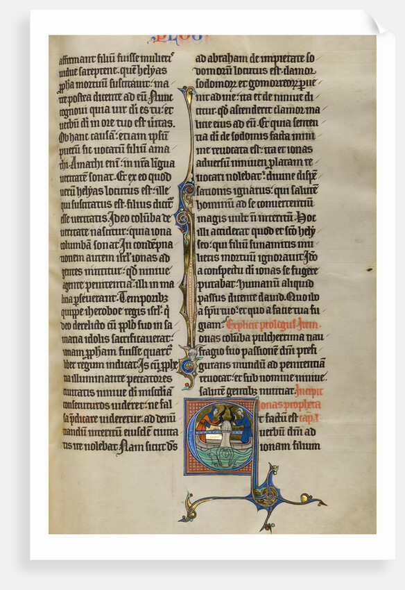 Initial E: Jonah Cast into the Sea by Anonymous