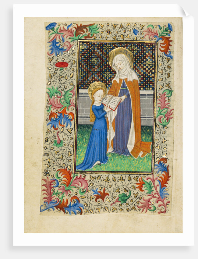 Saint Anne Teaching the Virgin to Read by Master of Sir John Fastolf