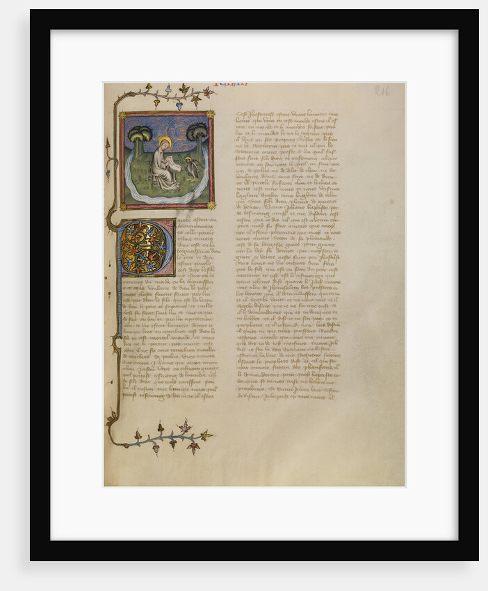 Saint John on Patmos by Master of Jean de Mandeville