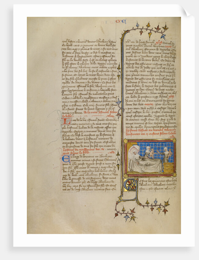 The Birth of Esau and Jacob by Master of Jean de Mandeville