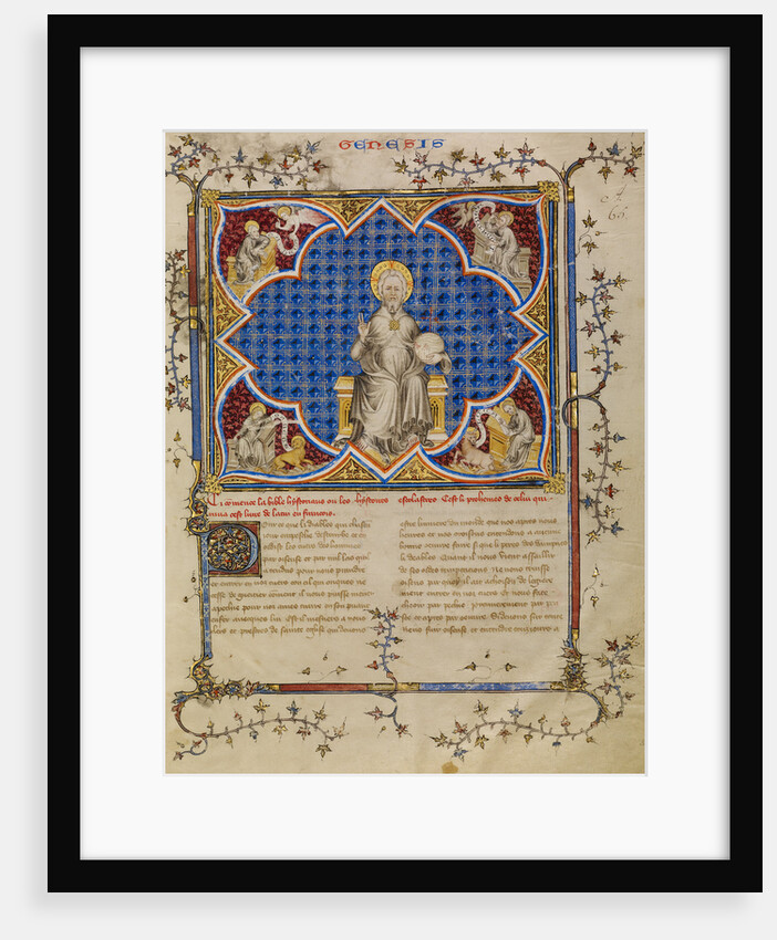 Christ in Majesty and the Four Evangelists with their Symbols by Master of Jean de Mandeville