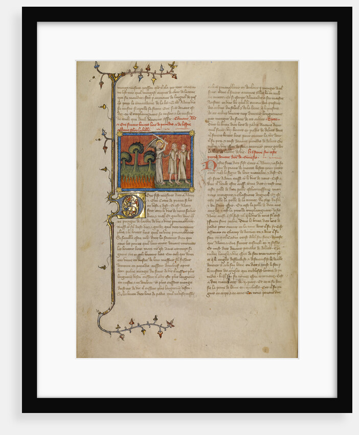 The Expulsion from Paradise by Master of Jean de Mandeville