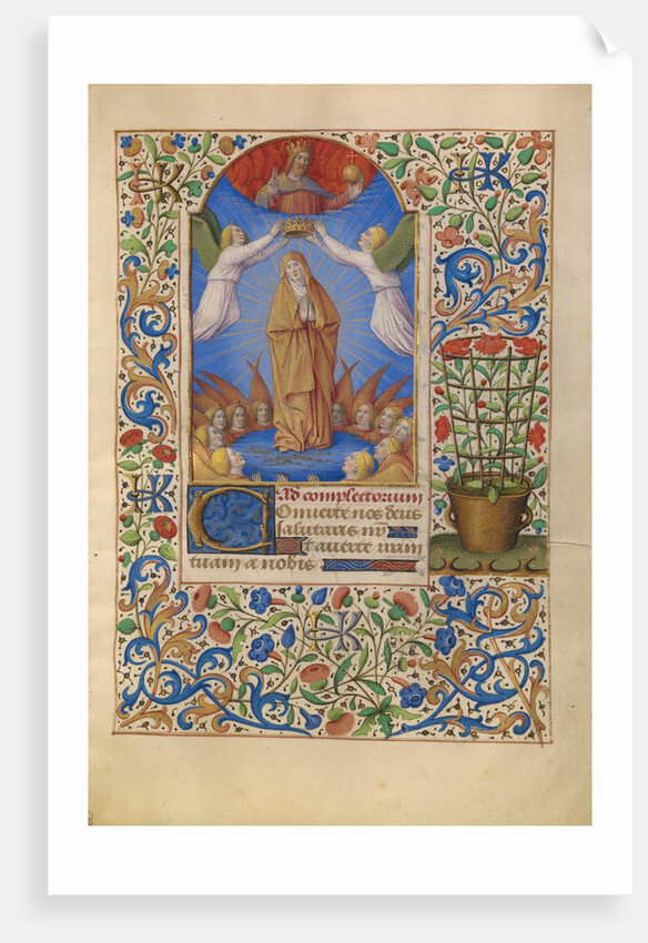 The Coronation of the Virgin by Jean Bourdichon