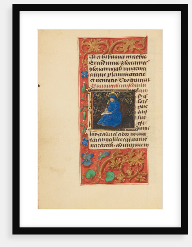 Initial I: Saint Luke by Master of the Dresden Prayer Book