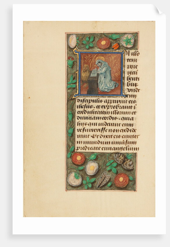 Initial I: Saint Mark by Master of the Dresden Prayer Book