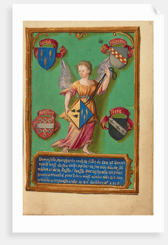 Arms of Marguerite Crohin by Anonymous