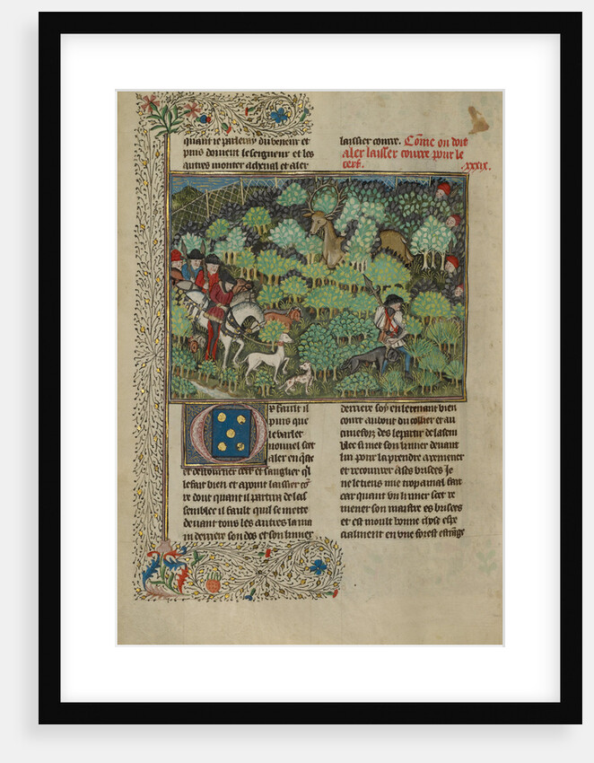Hunters Pursuing a Deer by Anonymous