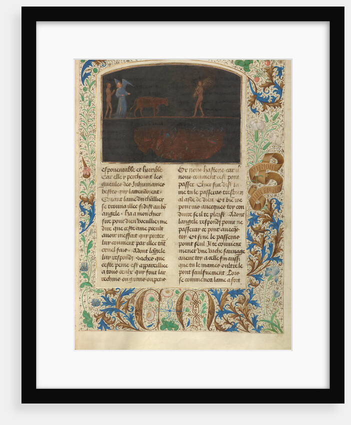 The Torment of Thieves: Tondal Leads a Cow Across a Nail-studded Bridge by Simon Marmion