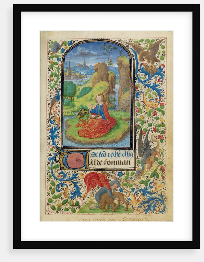 Saint John on Patmos by Lieven van Lathem