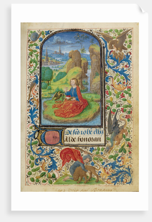 Saint John on Patmos by Lieven van Lathem