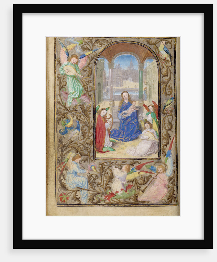 The Virgin and Child with Angels by Lieven van Lathem